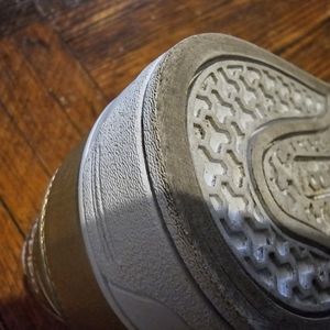 Stylish White and Gray Sneakers, Sale